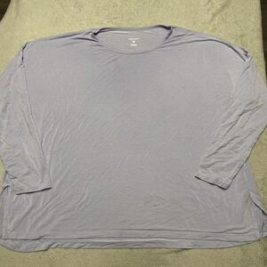 Dagsmejan Shirt Womens XXL Lavender Purple Nattwell Sleep Lounge Modal Stretch